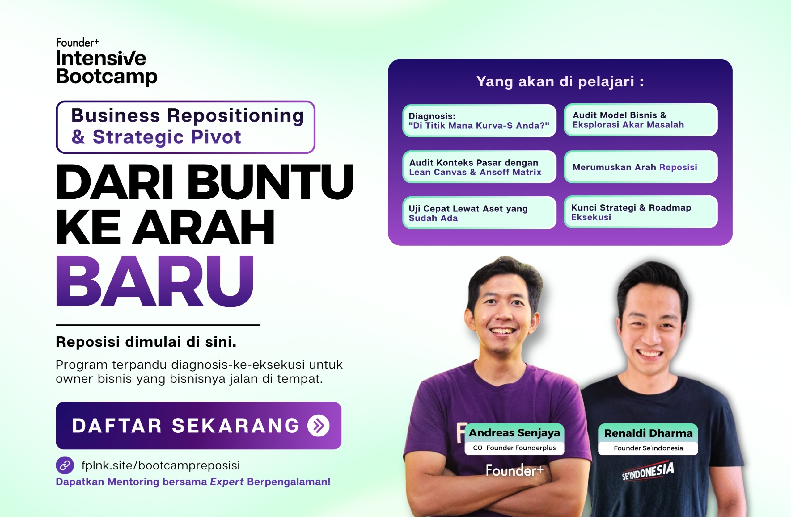 Thumbnail Repositioning Bootcamp: Ubah Haluan Tanpa Mematikan Bisnis